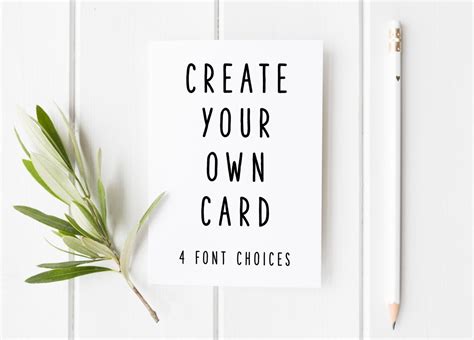 create your own card free